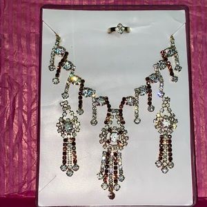 Gold/dark brown necklace